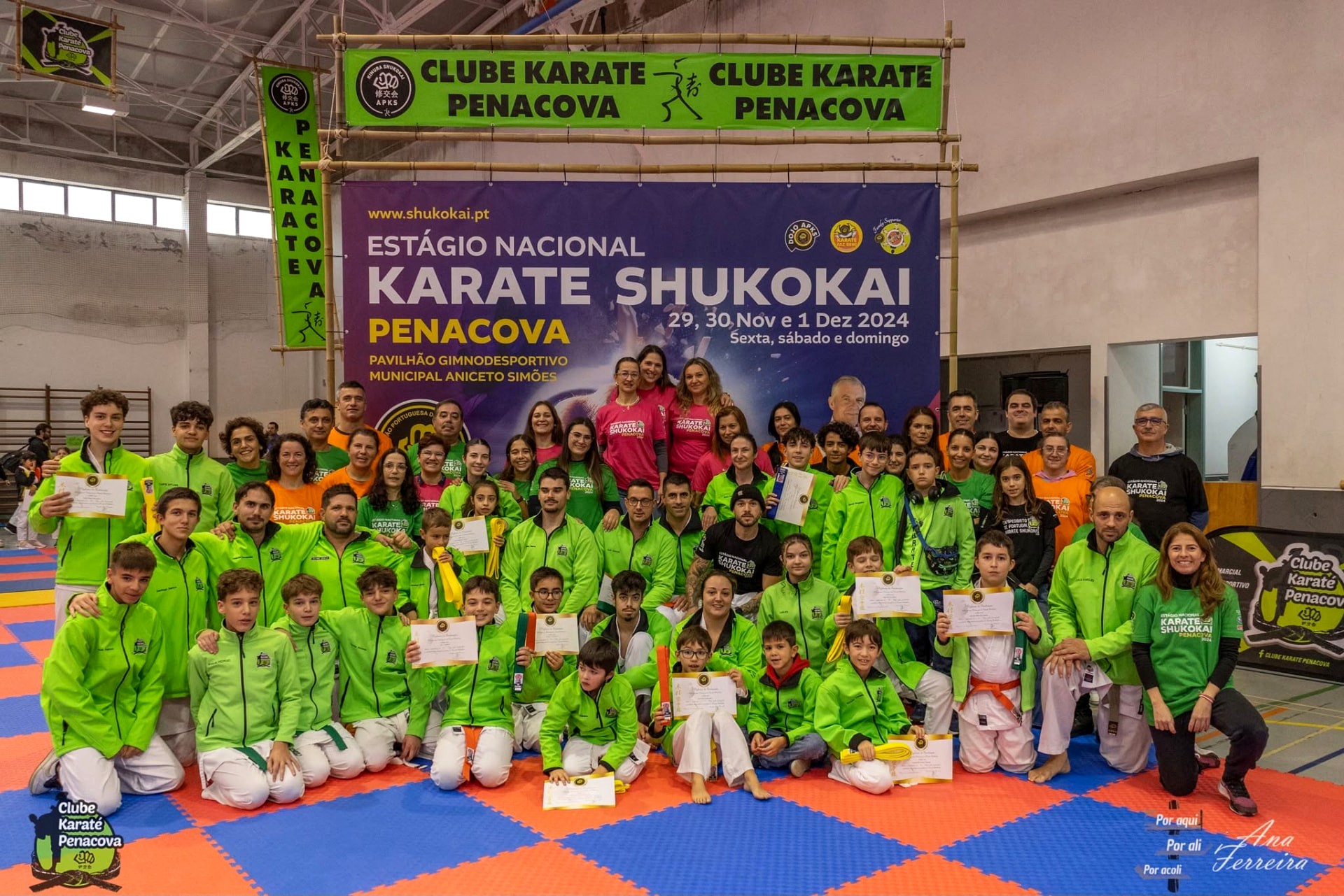 Comissão organizadora do Estágio Nacional de Karate Shukokai