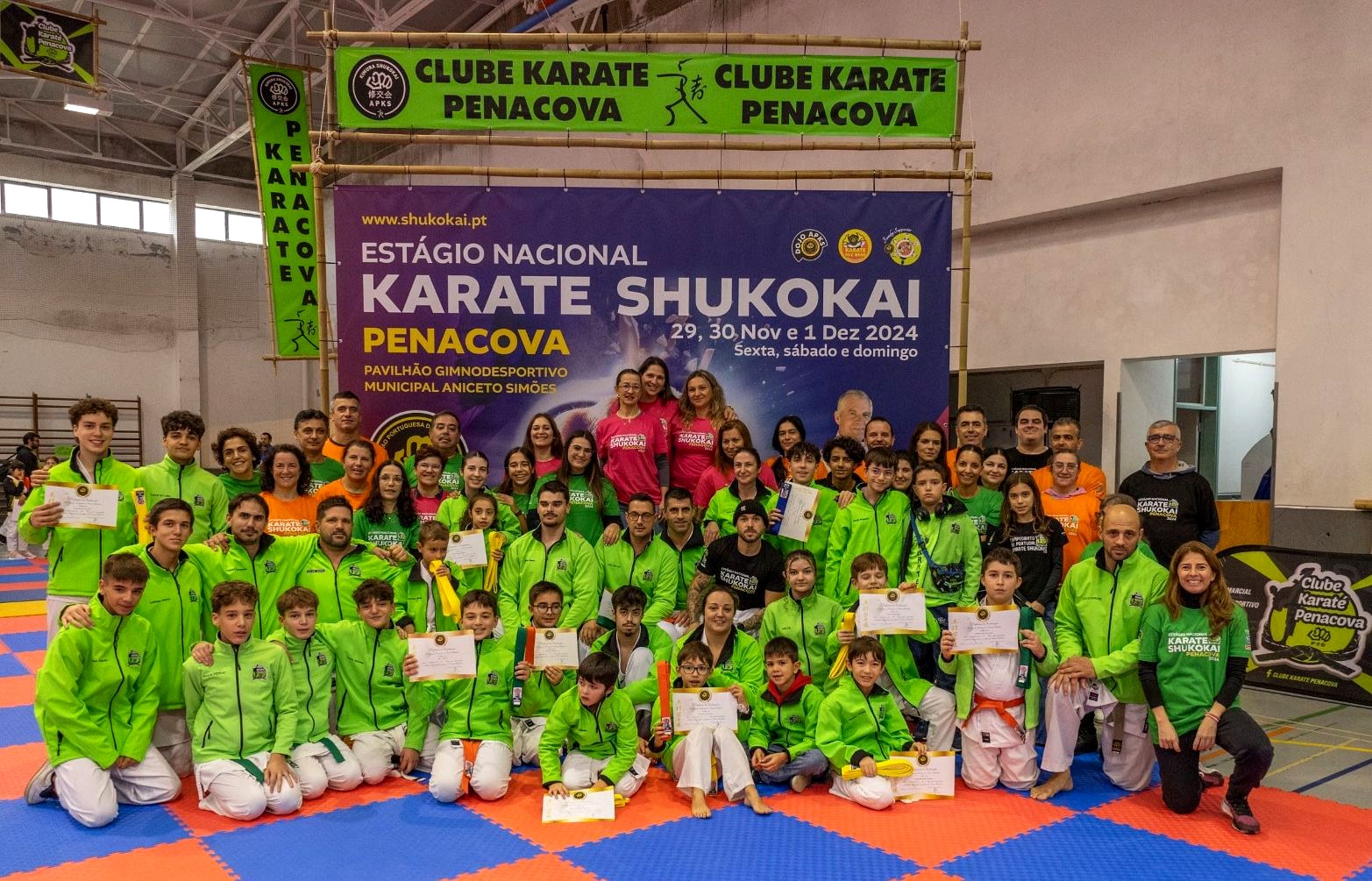 Estágio Nacional Karate Shukokai Penacova 2024 — foto de grupo